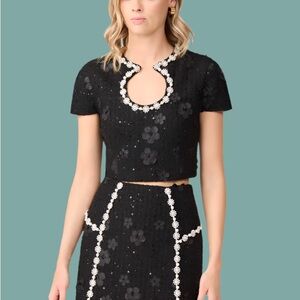 Elliatt - Ellouise Embellished Tweed Top